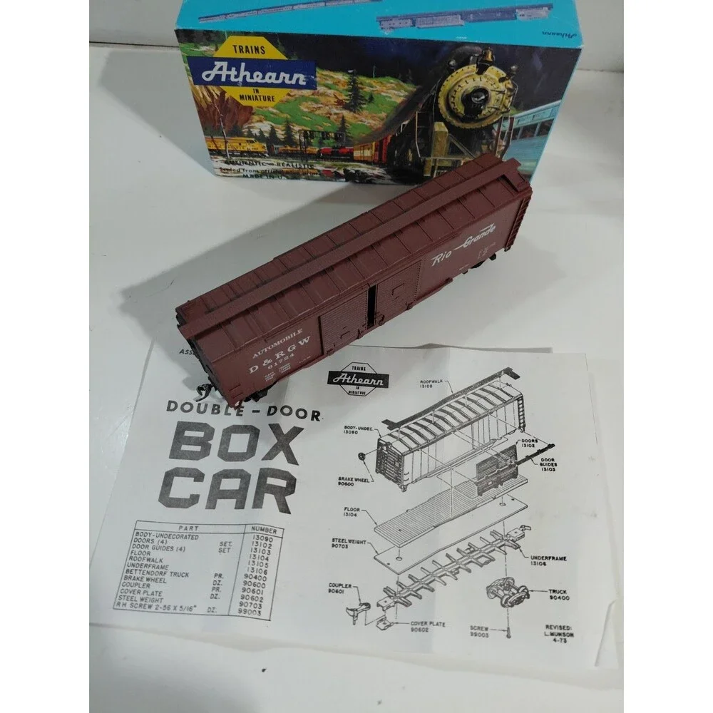 Athearn 5039 HO Gauge Model Railroad Denver & Rio Grande Automobile Car w/Box